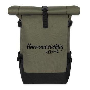 Harmony addict - Roll Top Backpack - olive/black - Front