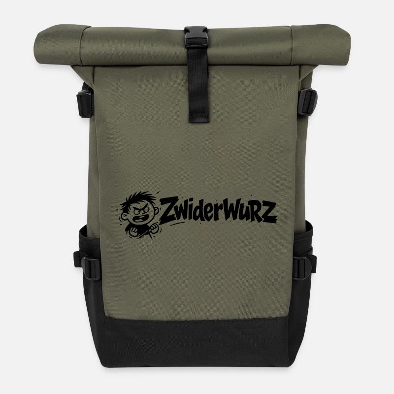 Zwiderwurz - Rolltop Rucksack - Olive/Schwarz