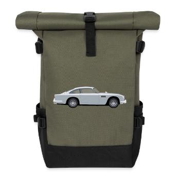 Vintage Light Blue Coupe - Roll Top Backpack - olive/black - Front