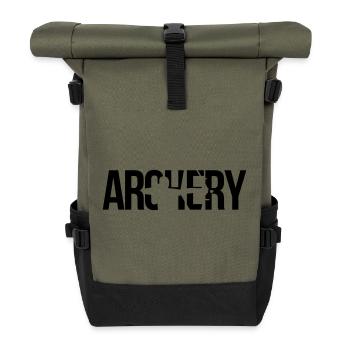 archery - Roll Top Backpack - olive/black - Front
