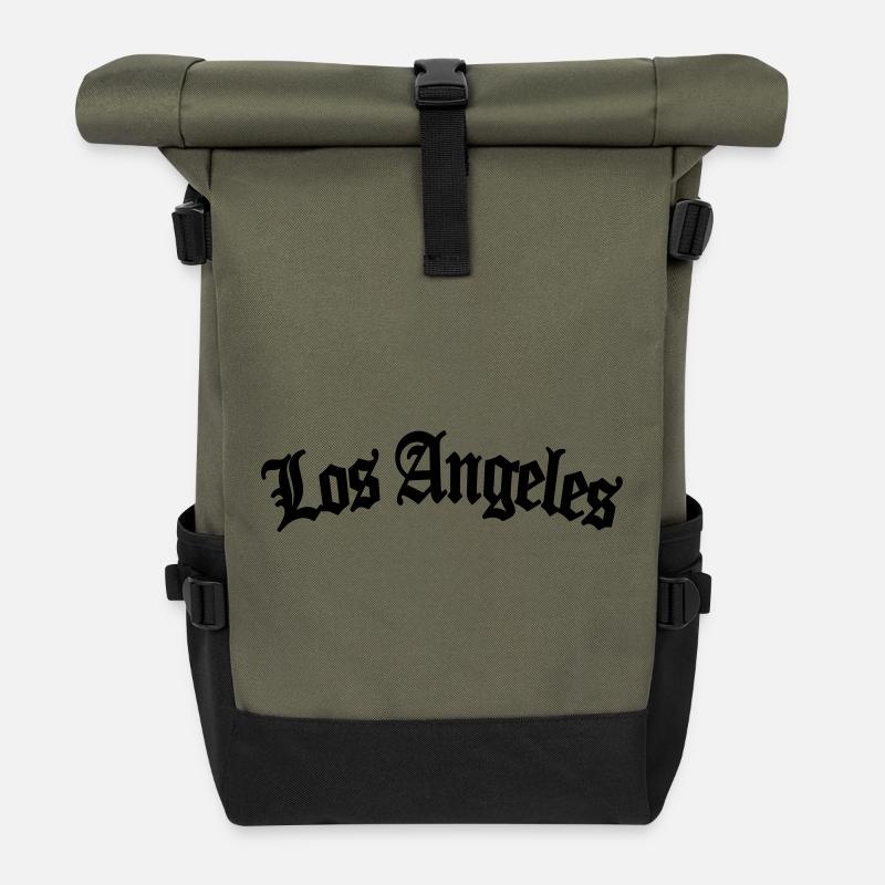 los angeles - Rolltop Rucksack - Olive/Schwarz
