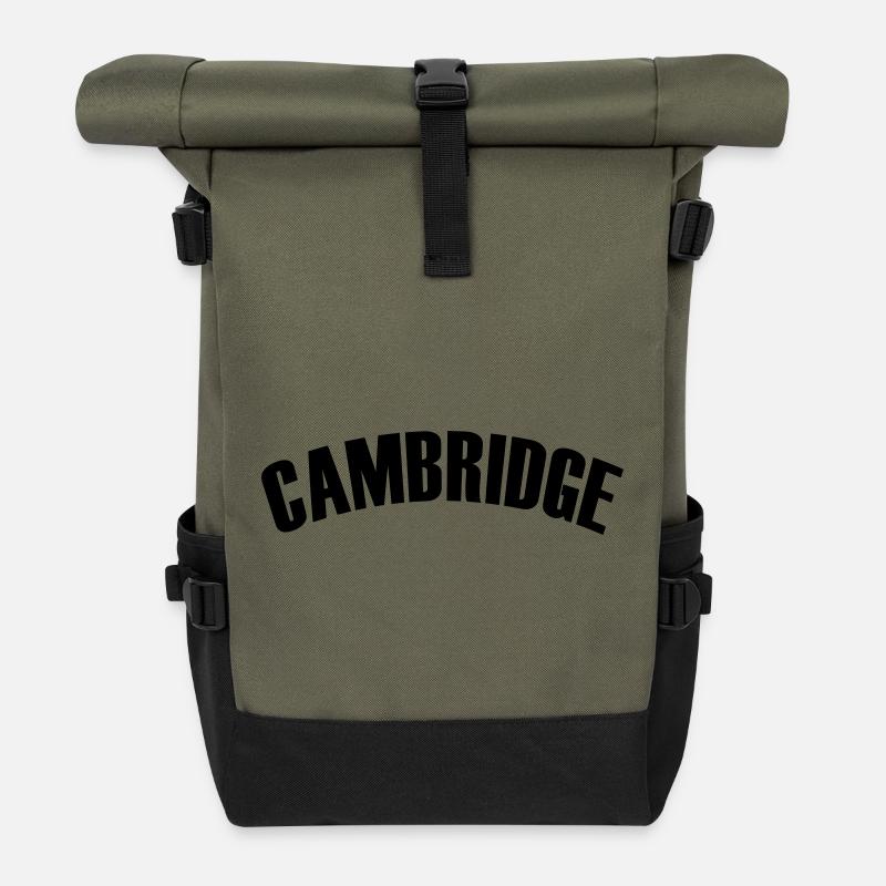 cambridge shirt - Rolltop Rucksack - Olive/Schwarz
