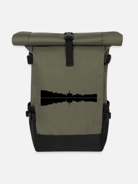 Kassel - Herkules - Rolltop Rucksack - Olive/Schwarz