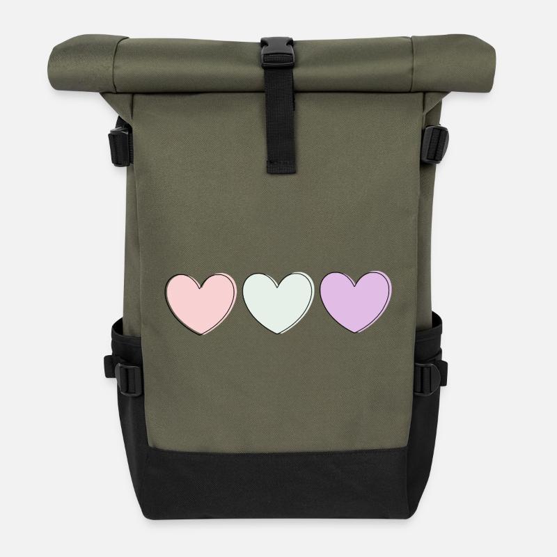 Muttertags Geschenk Mutter Muttertag Geschenkidee  - Rolltop Rucksack - Olive/Schwarz