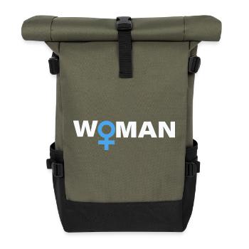 WOMAN - Rolltop Rucksack - Olive/Schwarz - Vorne