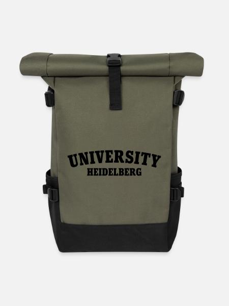 Universität Heidelberg - Rolltop Rucksack - Olive/Schwarz