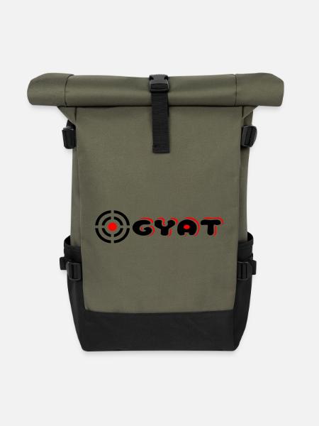Gyat - Rolltop Rucksack - Olive/Schwarz