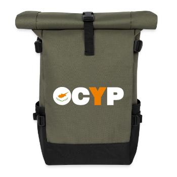 Zypern - Rolltop Rucksack - Olive/Schwarz - Vorne