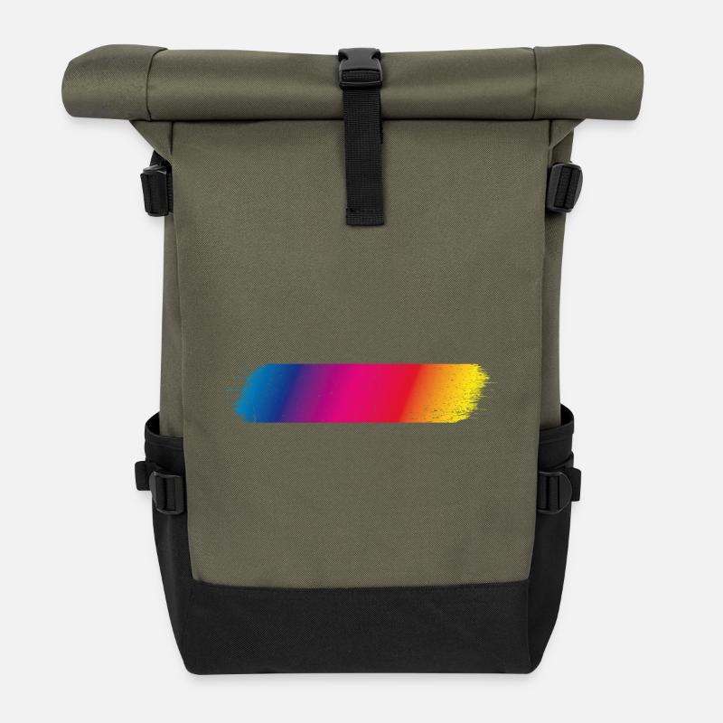 Farbspektrum Flash dirty - Rolltop Rucksack - Olive/Schwarz