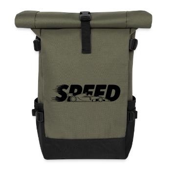 Formular One Speed - Logo de voiture cool - Sac à dos roll top - olive/noir - Devant