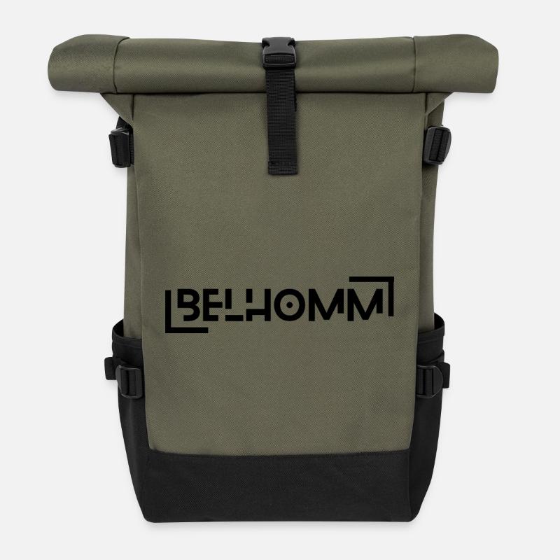 BelHomm - Roll Top Backpack - olive/black