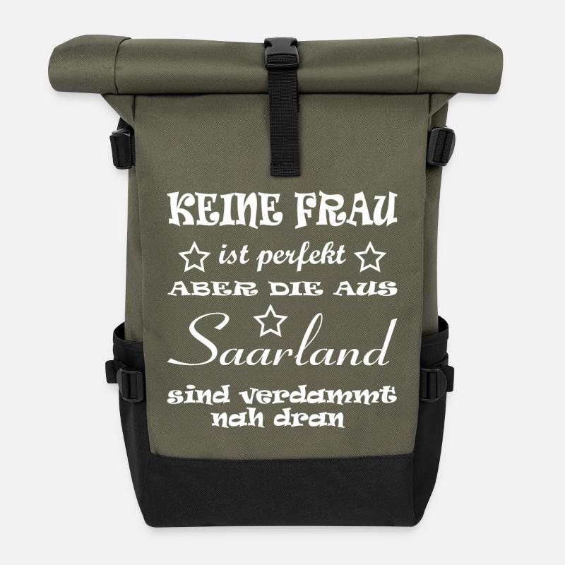 PF Saarland - Rolltop Rucksack - Olive/Schwarz