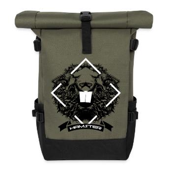 Monstres de Hamster - Sac à dos roll top - olive/noir - Devant
