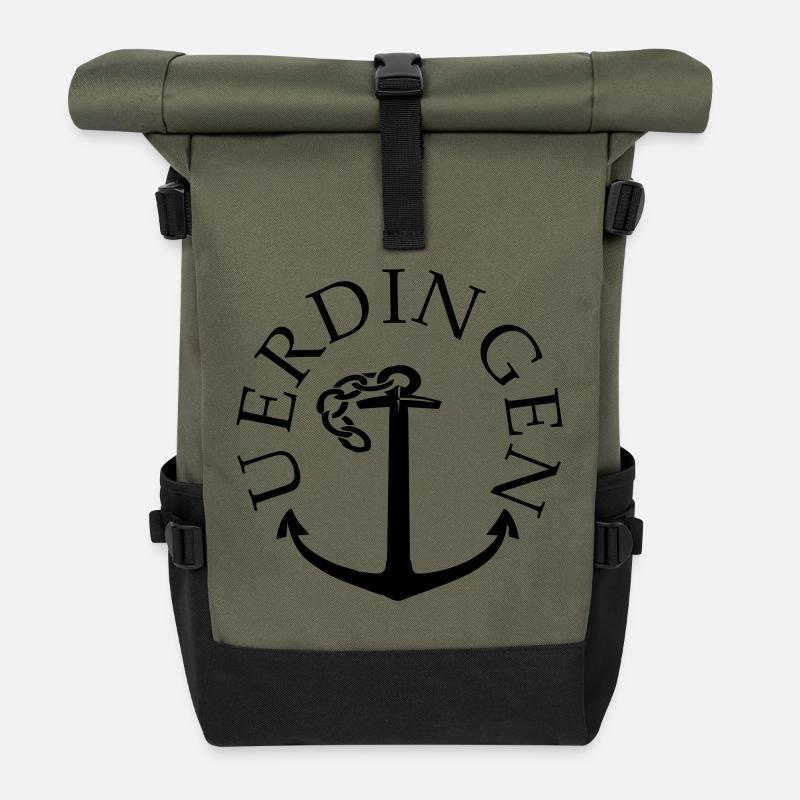 Uerdingen - Rolltop Rucksack - Olive/Schwarz