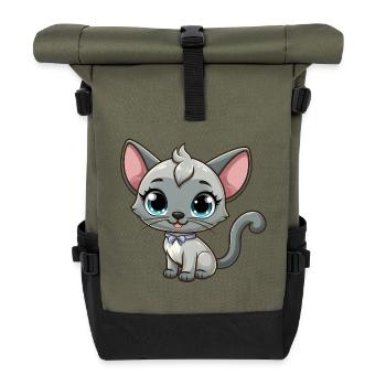 siamois 15 - Sac à dos roll top - olive/noir - Devant