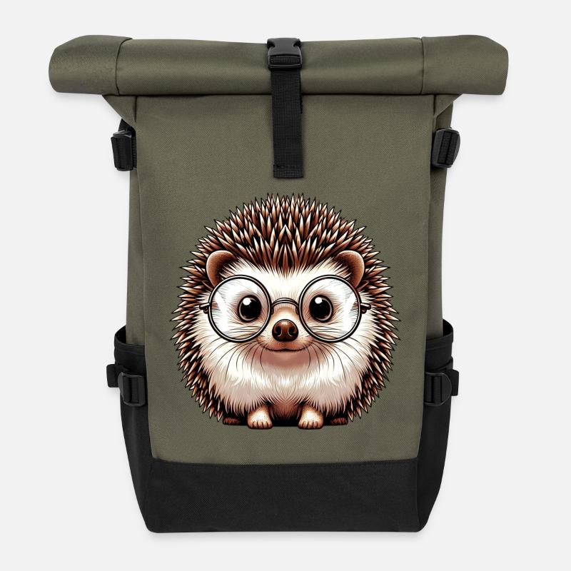 Igel - Rolltop Rucksack - Olive/Schwarz