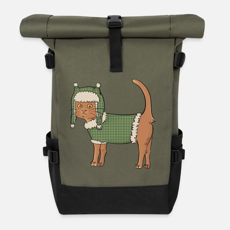 Chat-pka - Rolltop Rucksack - Olive/Schwarz