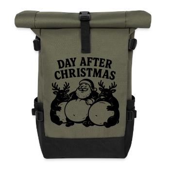 Day after Christmas Food Eaten - Roll Top Backpack - olive/black - Front