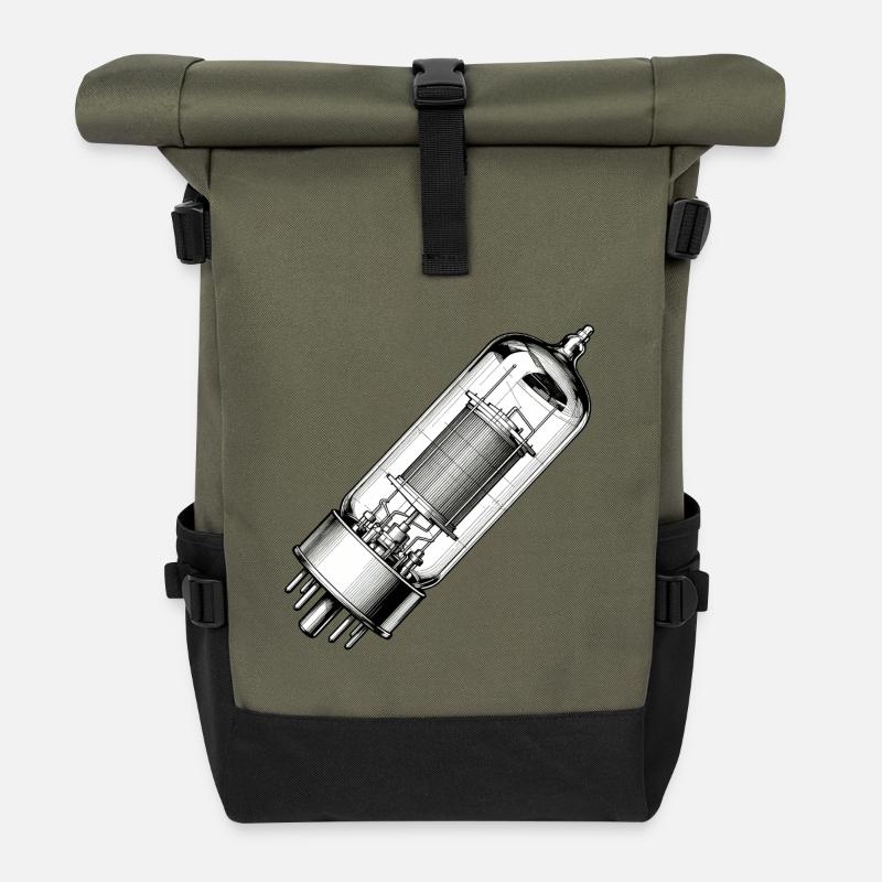 Röhre EL34 - Rolltop Rucksack - Olive/Schwarz