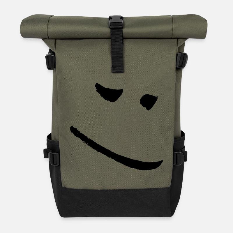good mood - Rolltop Rucksack - Olive/Schwarz