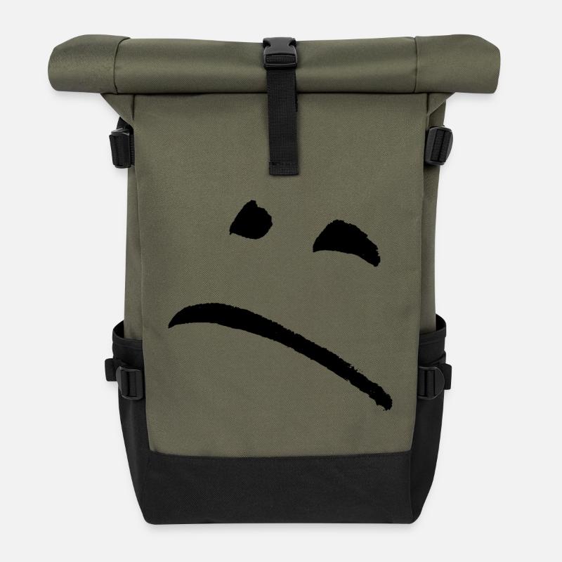 sad - Rolltop Rucksack - Olive/Schwarz