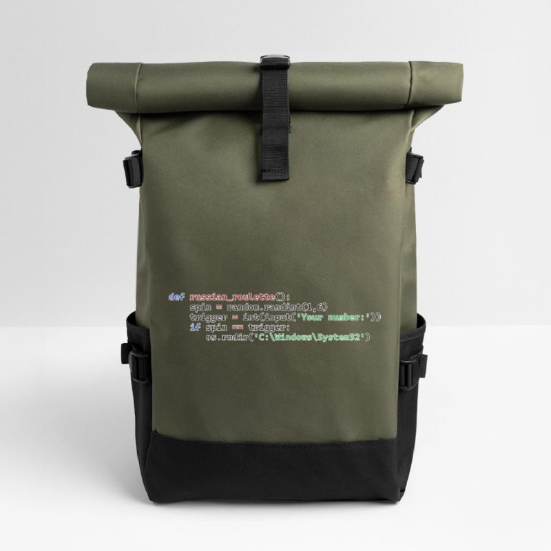 Roulette russe Python Sac à dos roll top