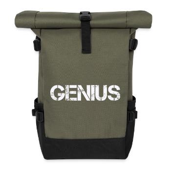 GÉNIE - Sac à dos roll top - olive/noir - Devant