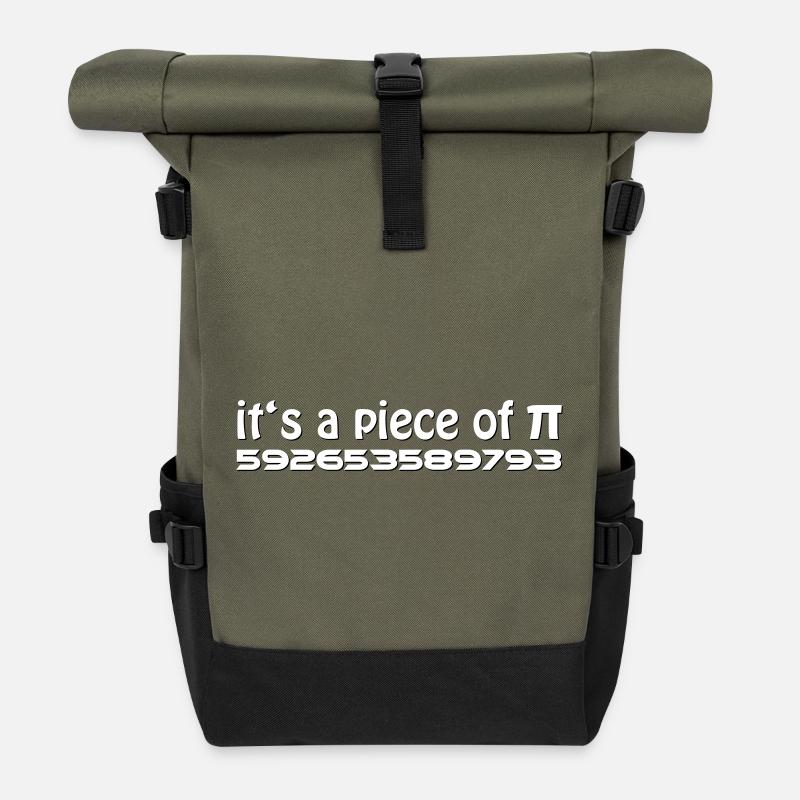 Piece of PI - Roll Top Backpack - olive/black