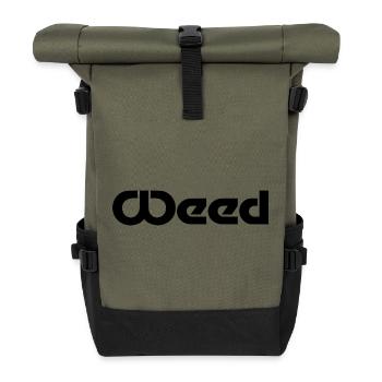 weed - Roll Top Backpack - olive/black - Front
