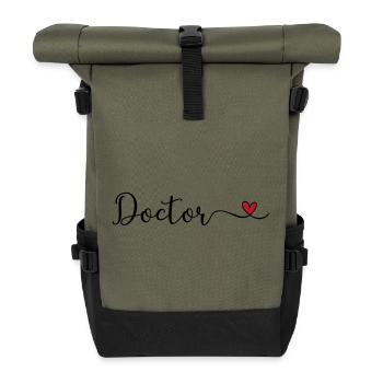 Médecin - Sac à dos roll top - olive/noir - Devant