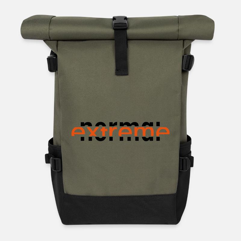 Normal-Extreme - Sac à dos roll top - olive/noir