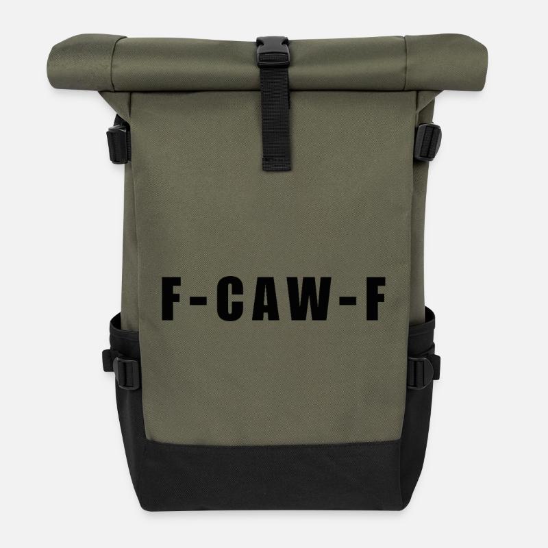 f-caw-f - Rolltop Rucksack - Olive/Schwarz