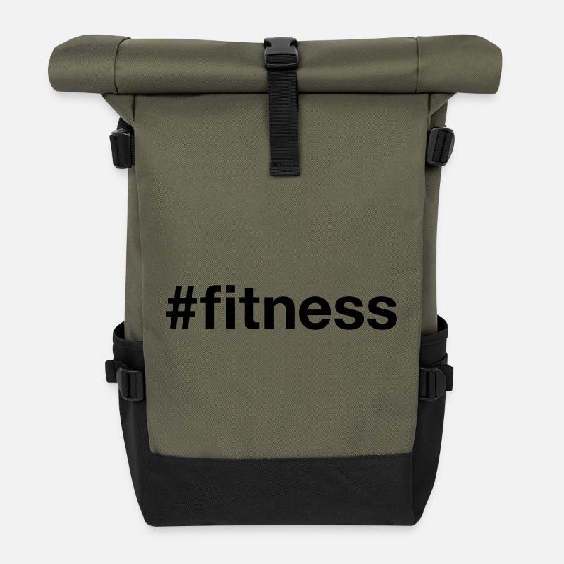 FITNESS Hashtag - Sac à dos roll top - olive/noir