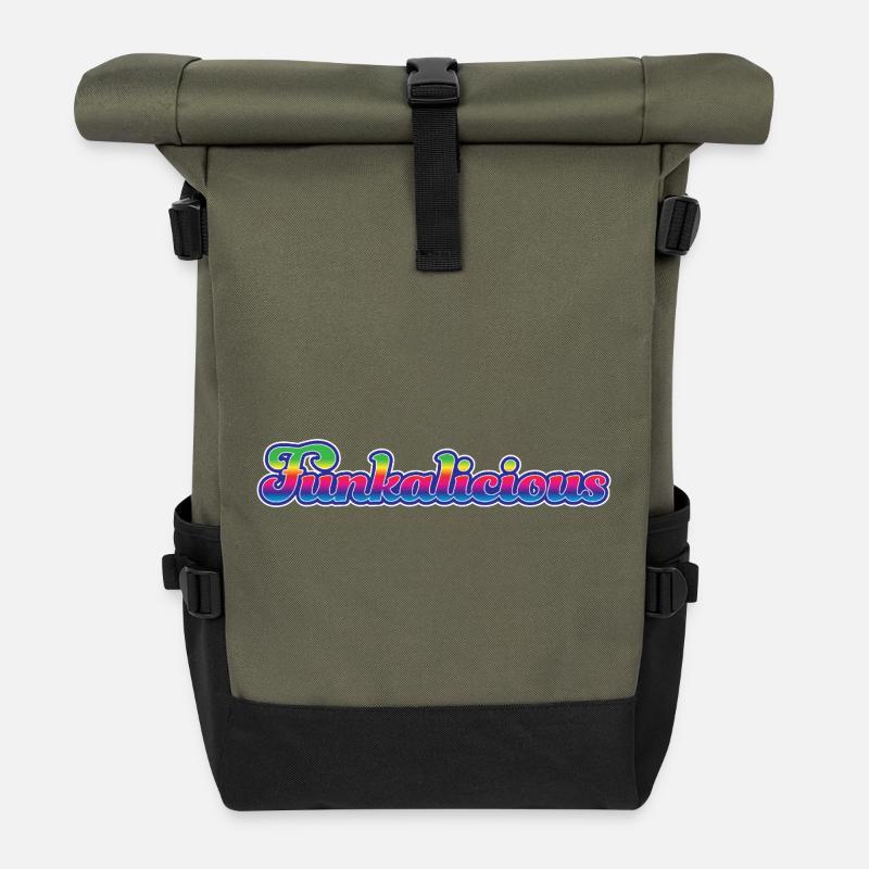 Funkalicious - Rolltop Rucksack - Olive/Schwarz