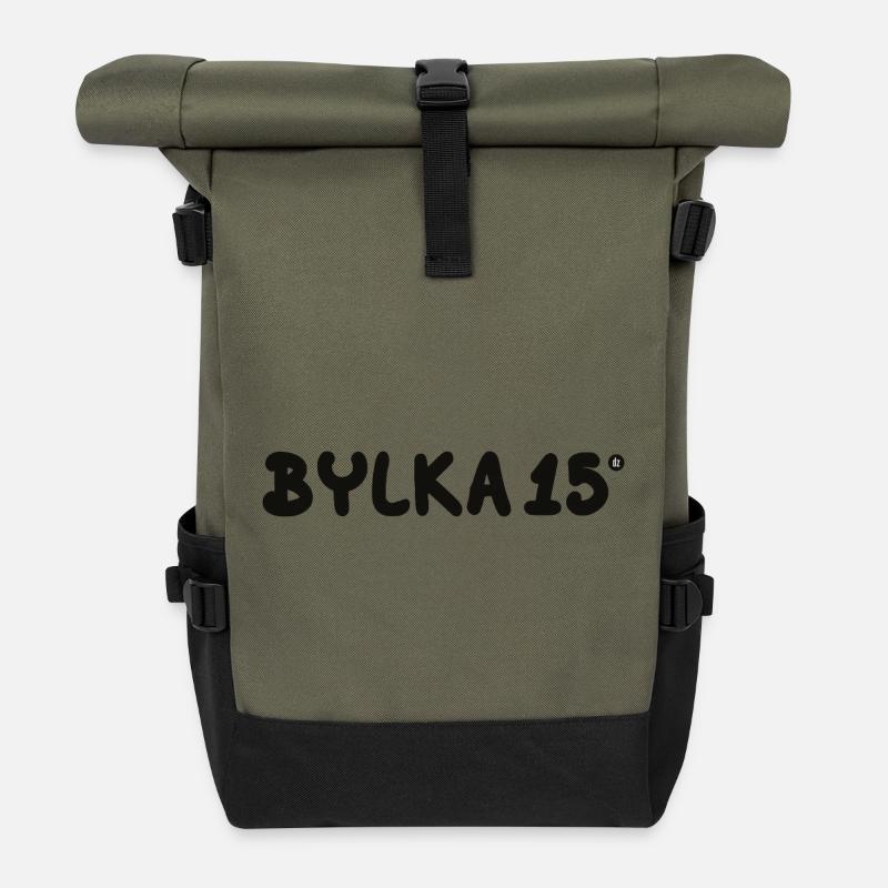 Bylka_15_dz - Roll Top Backpack - olive/black