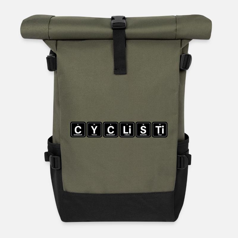 Cyclisti Chem Minimal - Roll Top Backpack - olive/black