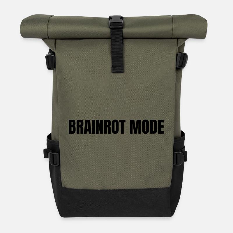 Confusion - Roll Top Backpack - olive/black