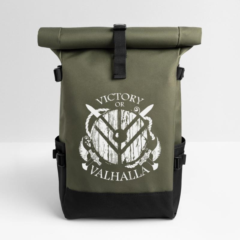 Wikinger oder Valhalla Rolltop Rucksack