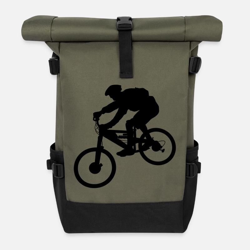 Biker - Rolltop Rucksack - Olive/Schwarz