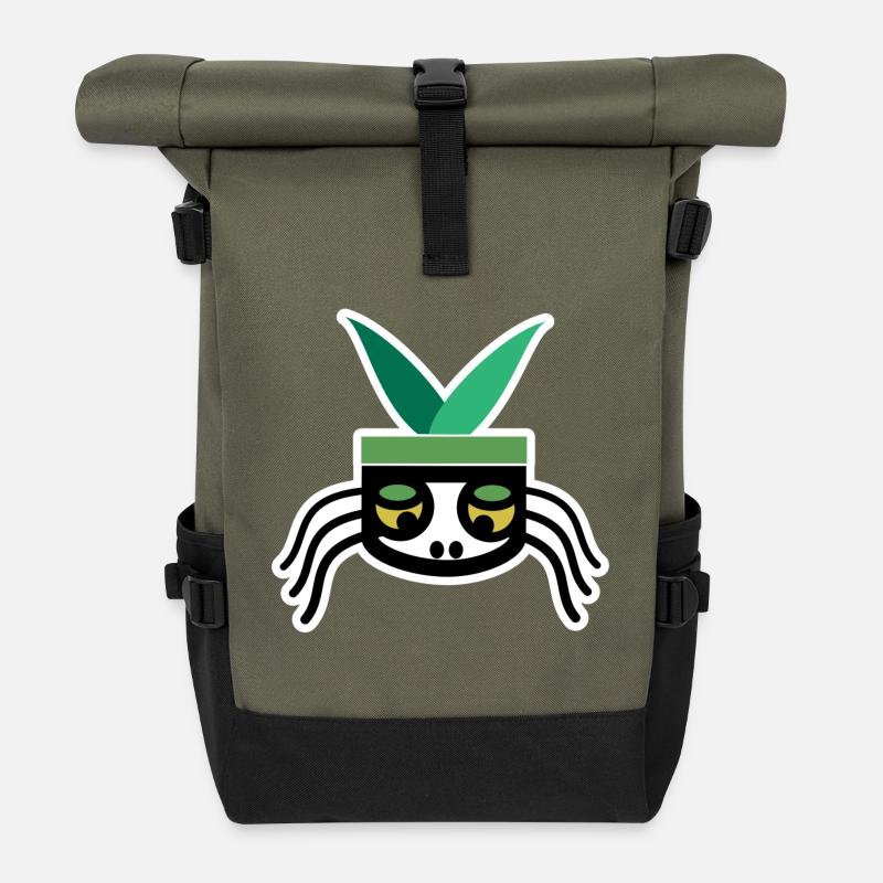 FLY - Roll Top Backpack - olive/black