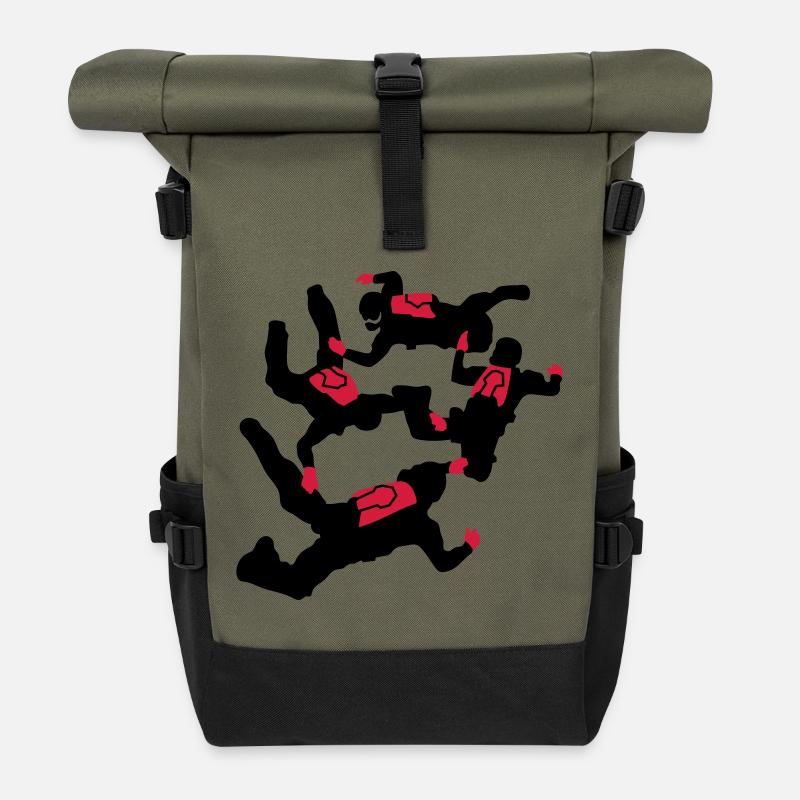 parachutisme - Sac à dos roll top - olive/noir