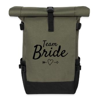 Team Braut - Rolltop Rucksack - Olive/Schwarz - Vorne