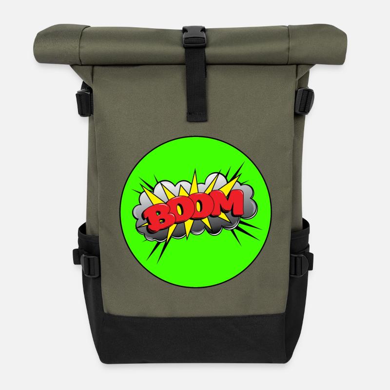 Dröhnen - Rolltop Rucksack - Olive/Schwarz
