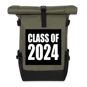 Class of 2024 - Rolltop Rucksack - Olive/Schwarz - Vorne