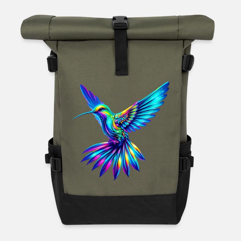 Kolibri - Rolltop Rucksack - Olive/Schwarz