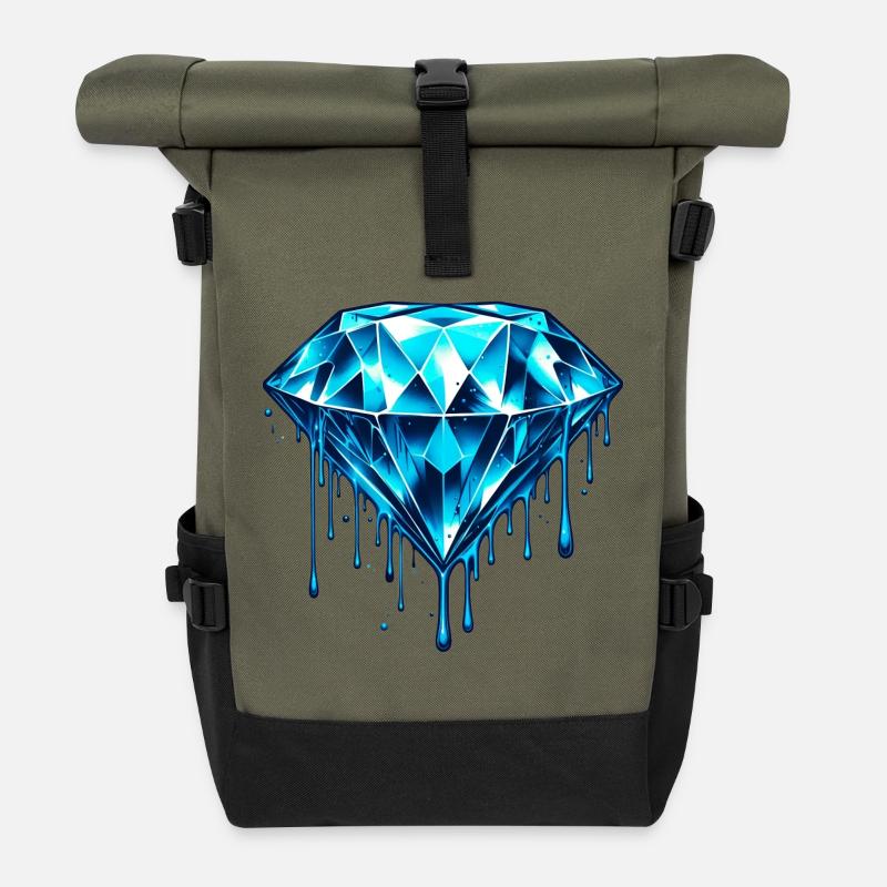 Diamant - Rolltop Rucksack - Olive/Schwarz