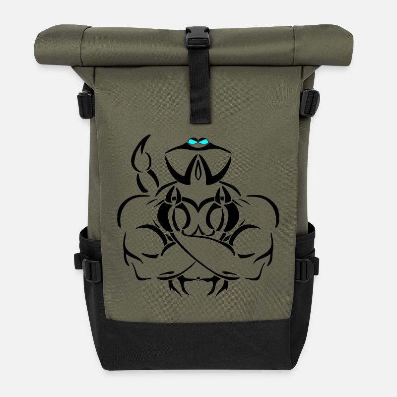 Alpha scorpio Deluxe - Rolltop Rucksack - Olive/Schwarz