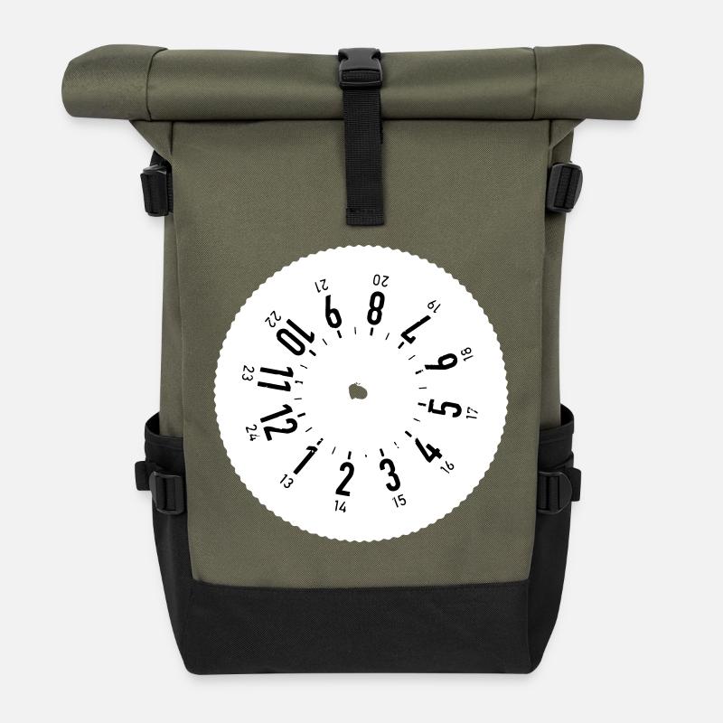 Fahrtenschreiber 24/7 - Rolltop Rucksack - Olive/Schwarz