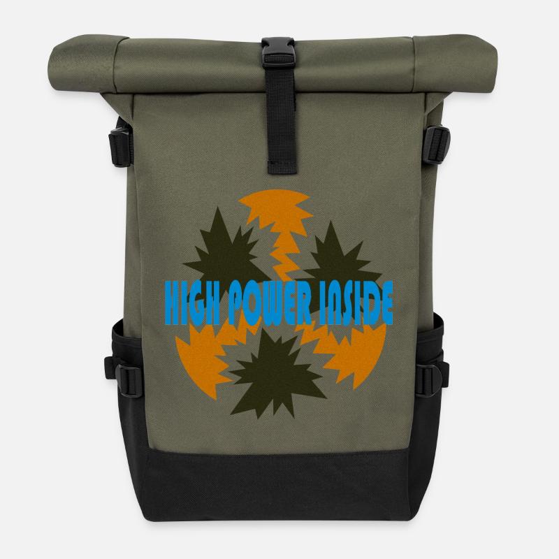 Hohe Leistung von Cean - Rolltop Rucksack - Olive/Schwarz
