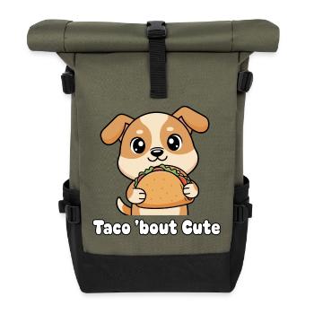 Taco Chien Charme Taco Bout Mignon - Sac à dos roll top - olive/noir - Devant